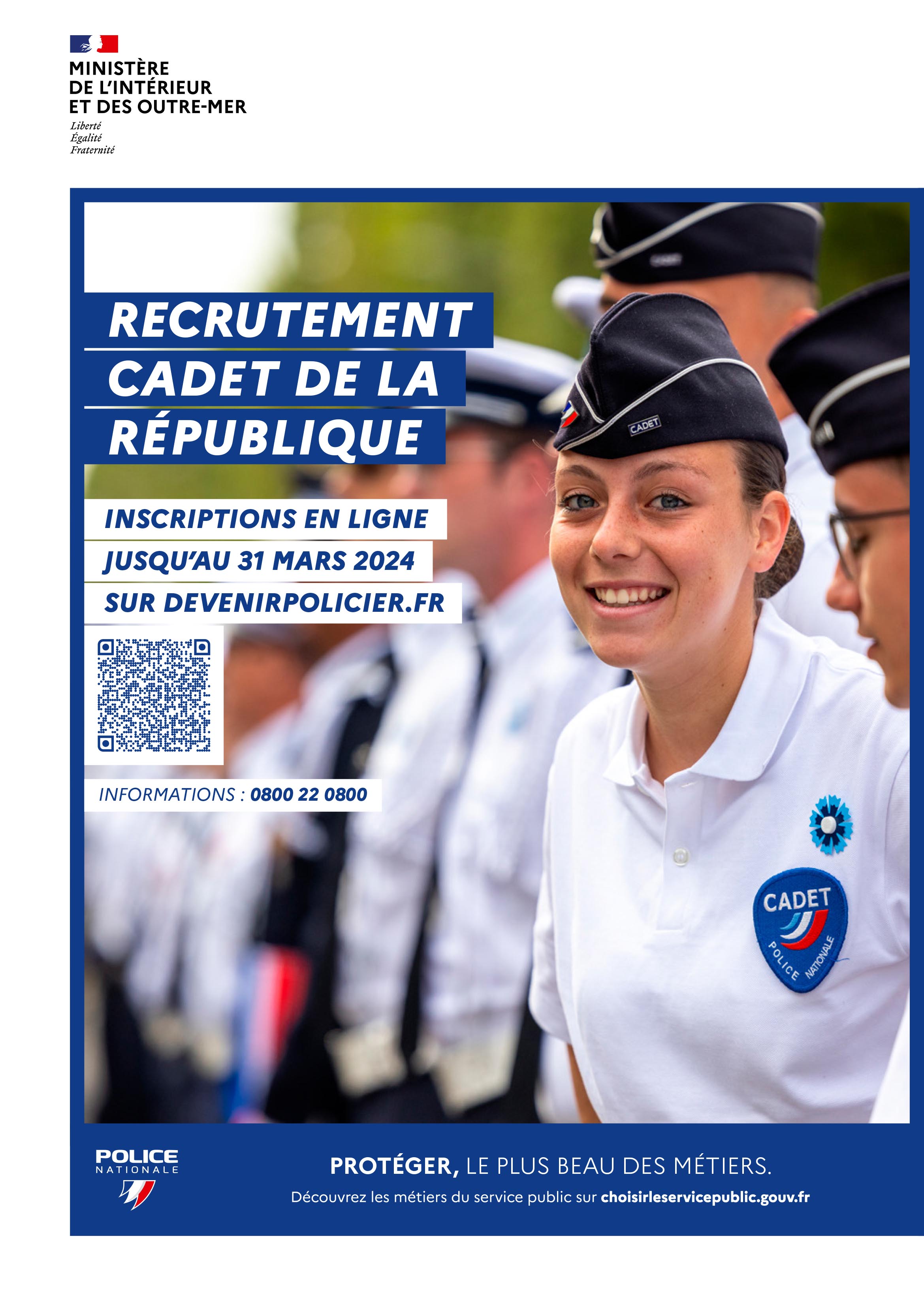 POLICE NATIONALE RECRUTEMENT AFF 17 01 2024