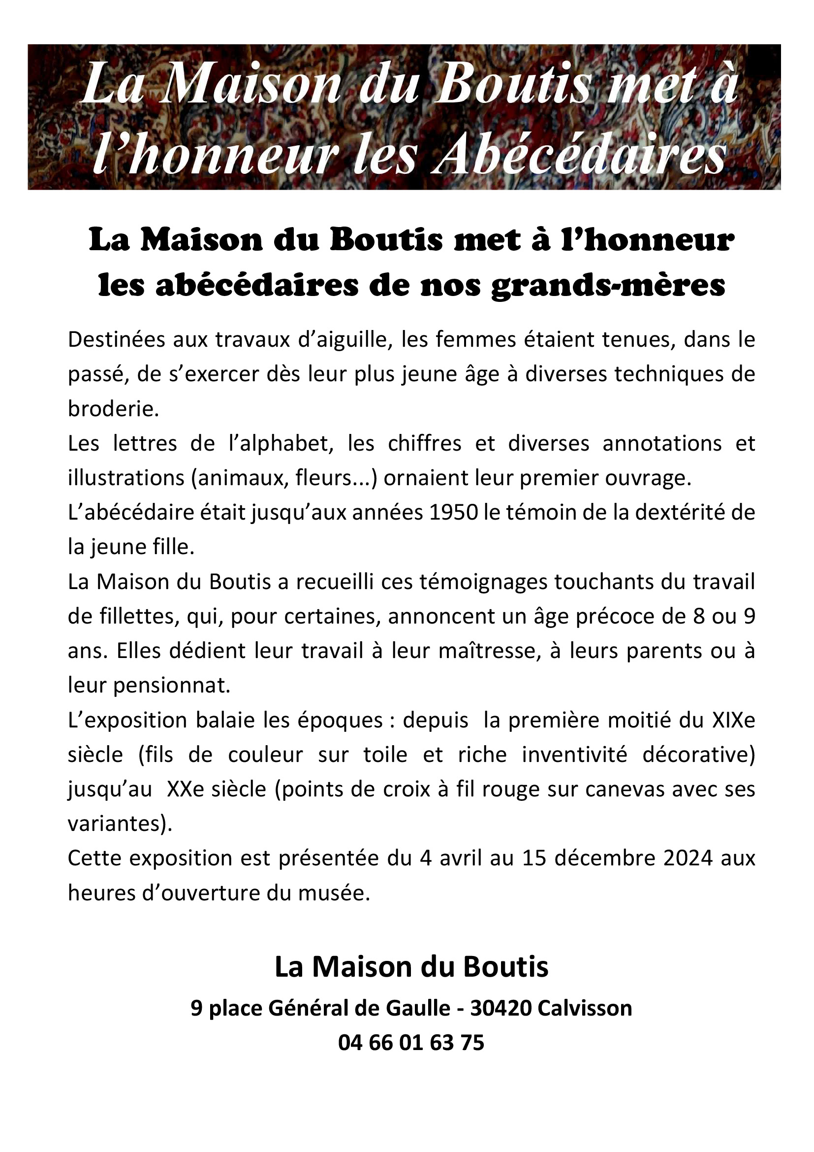 LA MAISON DU BOUTIS PRESENTATION