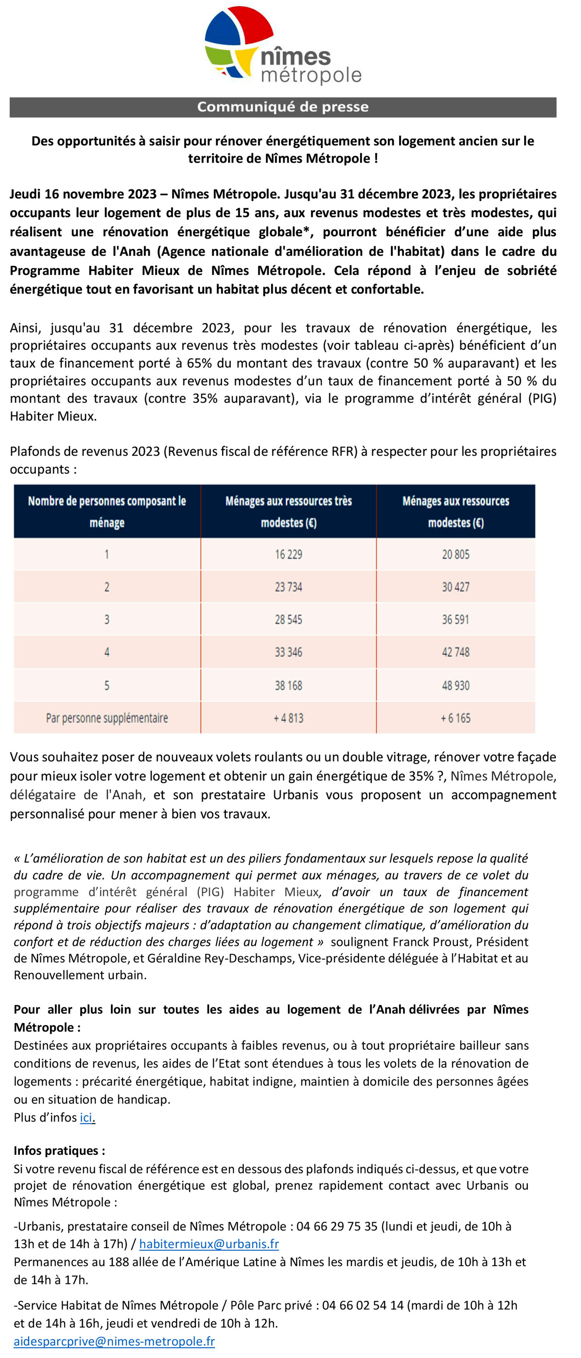 2023 COMMUNIQUE Nimes Metropole Rénovation 1 2b