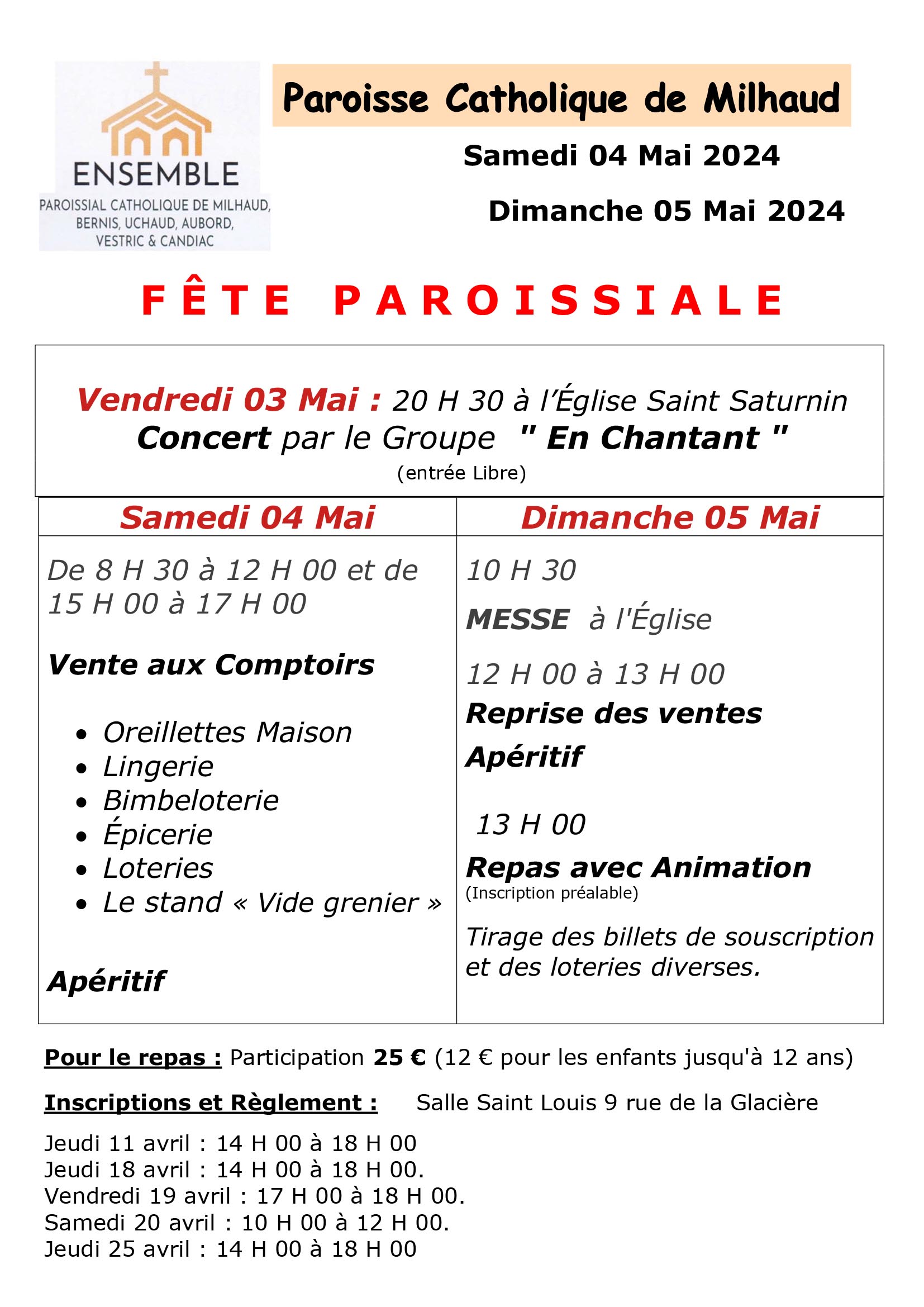 AFF KERMESSE PAROISSE CATHOLIQUE 04 05 05 2024