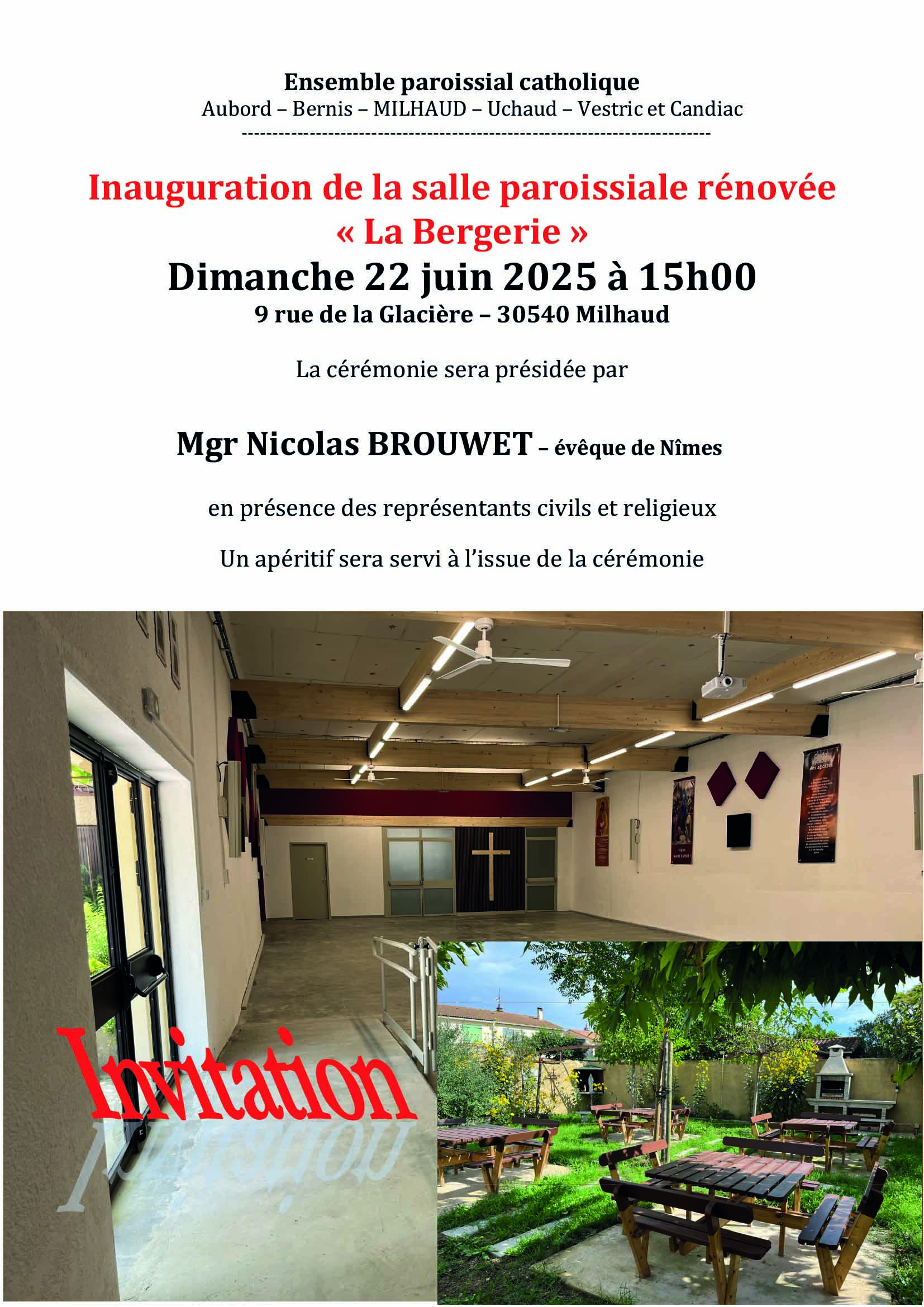 AFF INAUGURATION SALLE PAROISSIALE 22 06 2025
