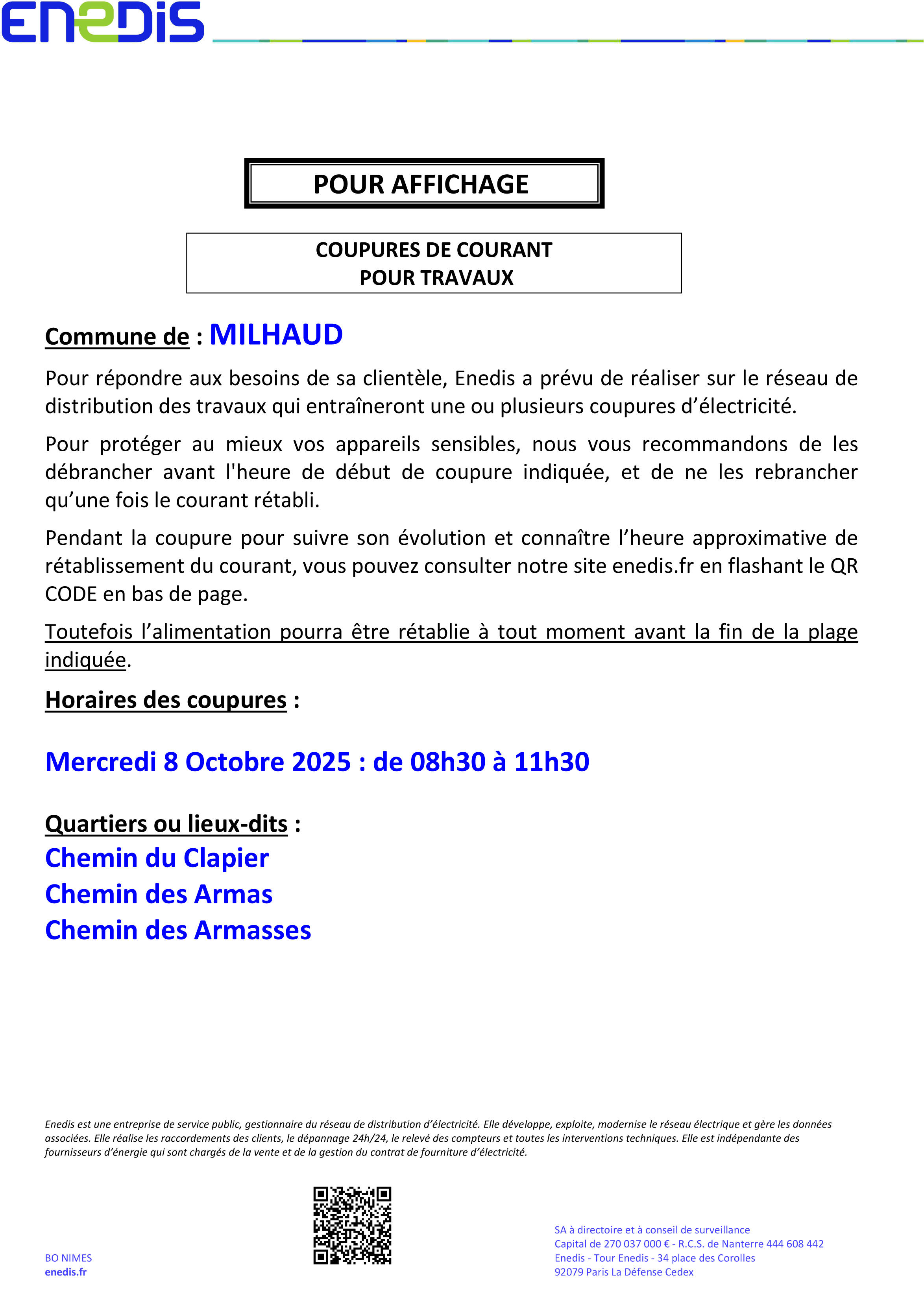 2025 ENEDIS COUPURE 10 OCTOBRE 08 10 2025