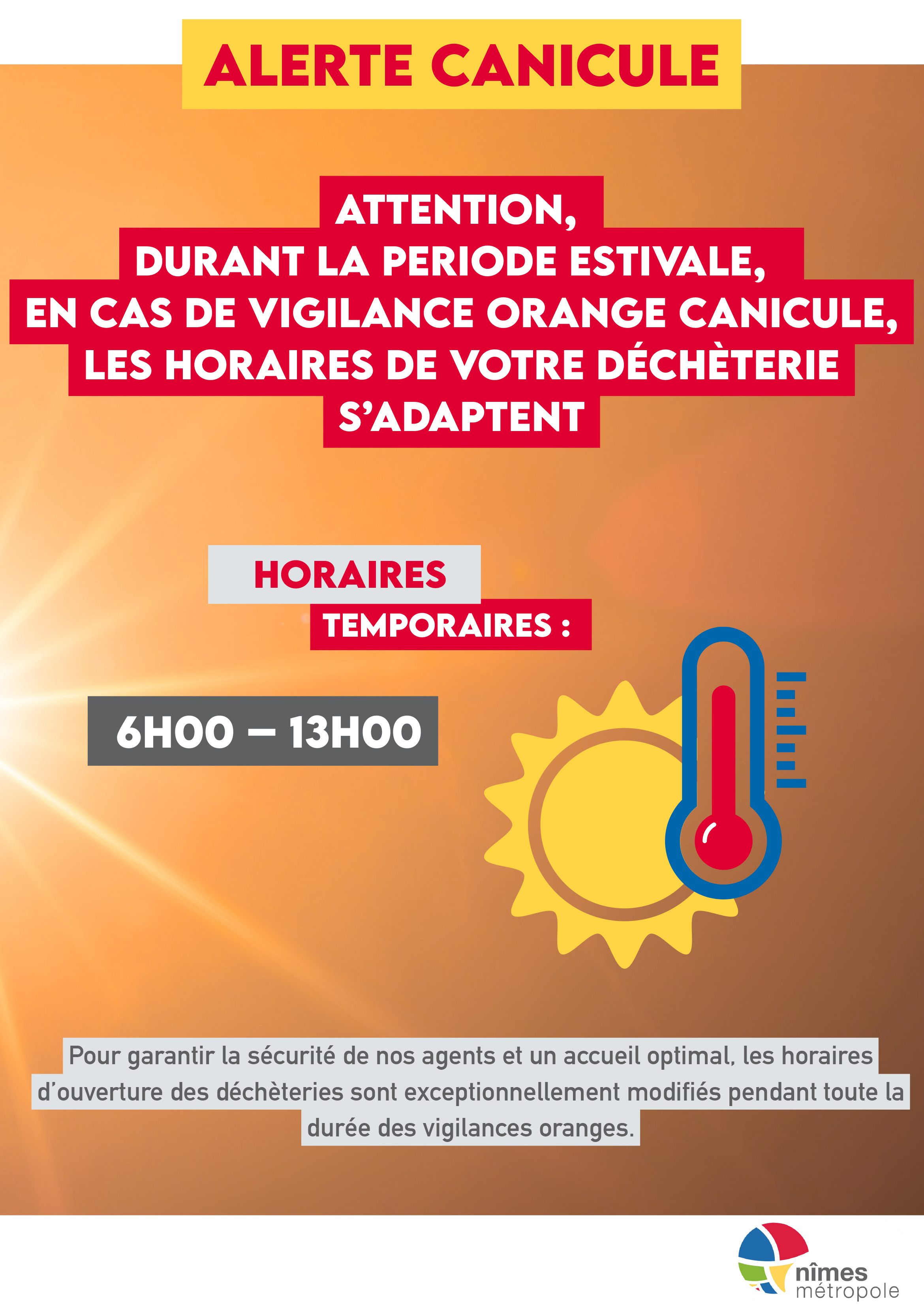 AFF ALERTE CANICULE DECHETERIE HORAIRES 02 07 2025