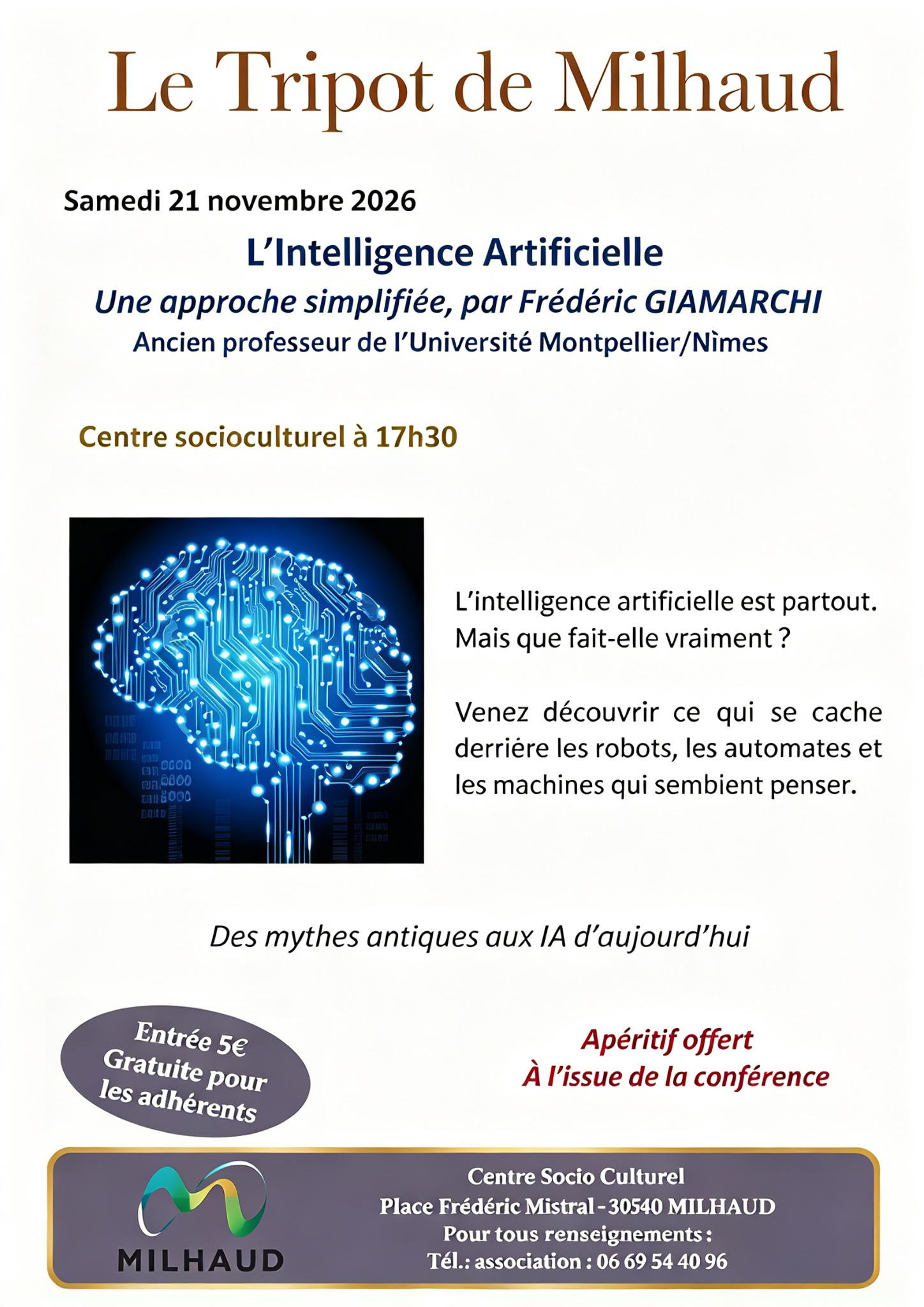 LE TRIPOT CONFERENCE 21 11 2026