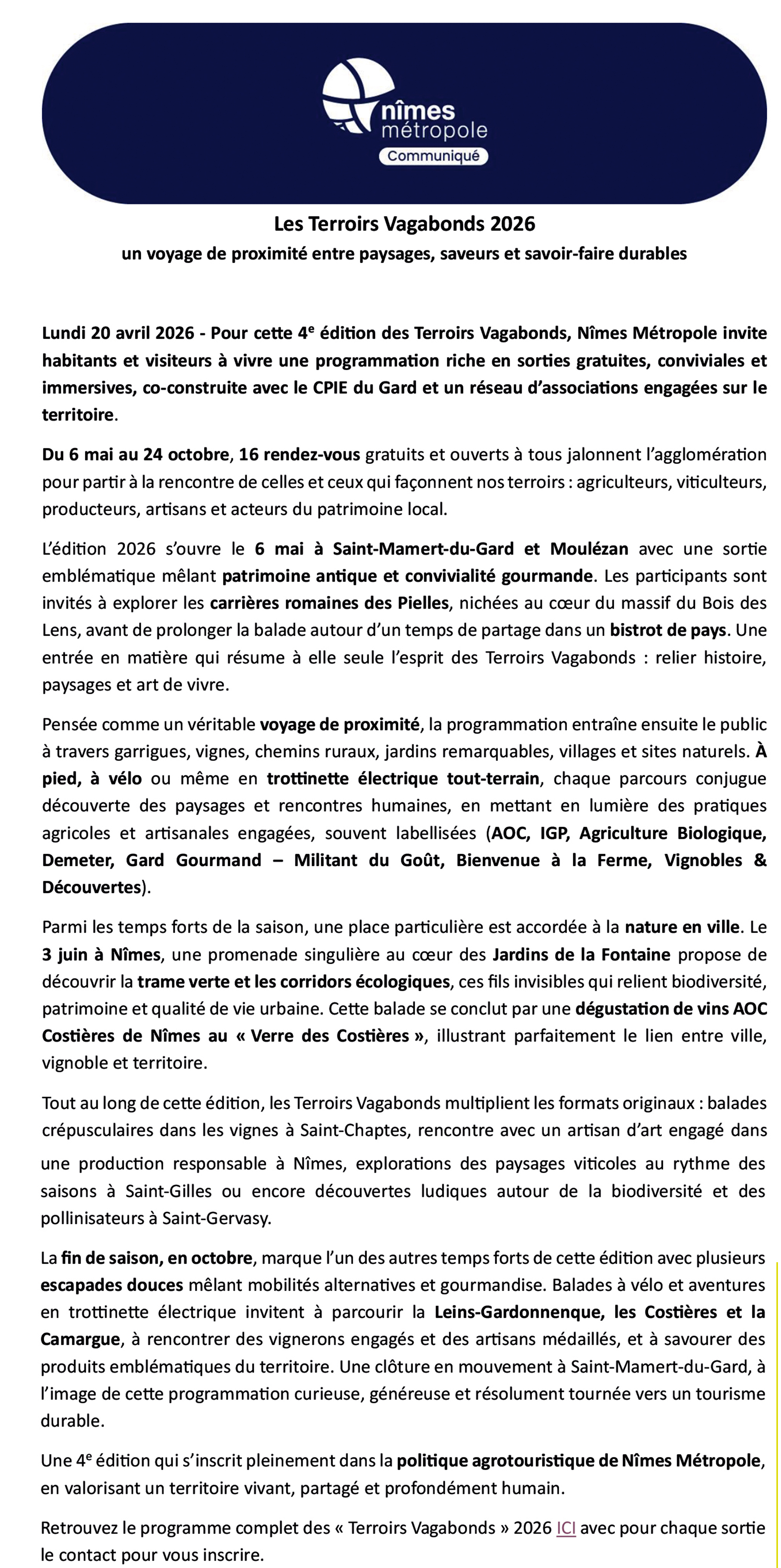03 TERROIRS VAGABONDS 2026 COMMUNIQUE