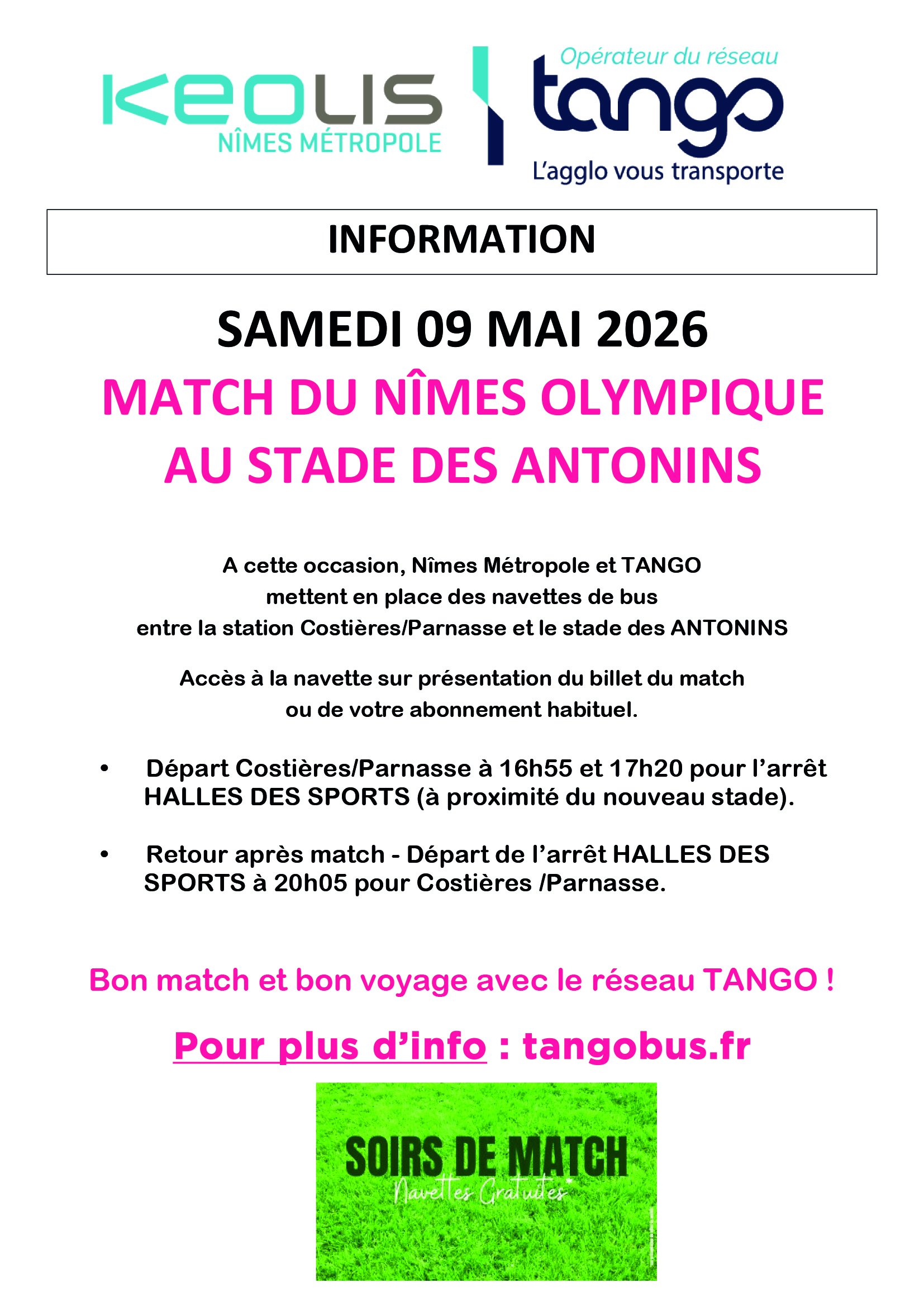 AFF TANGO NAVETTE FOOT 09 05 2026